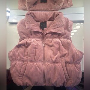 Love Tree Blush Corduroy Puffer Vest
